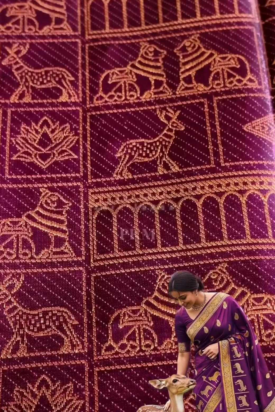 Demure Purple Soft Banarasi Silk Saree With Petrichor Blouse Piece