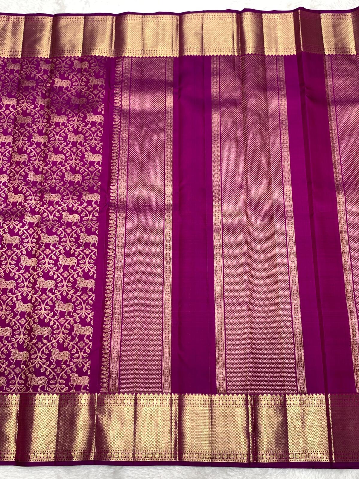 Precious Dark Pink Pure Banarasi Silk Saree With Sumptuous Blouse Piece