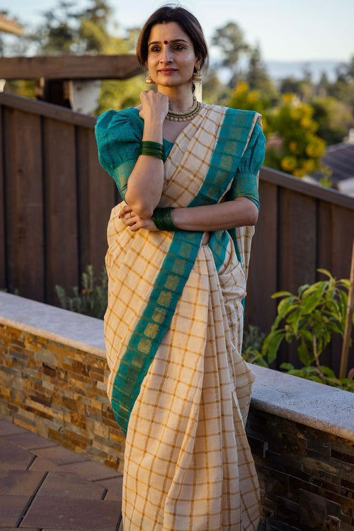 Load image into Gallery viewer, Snazzy Beige Soft Silk Saree With Winsome Blouse Piece
