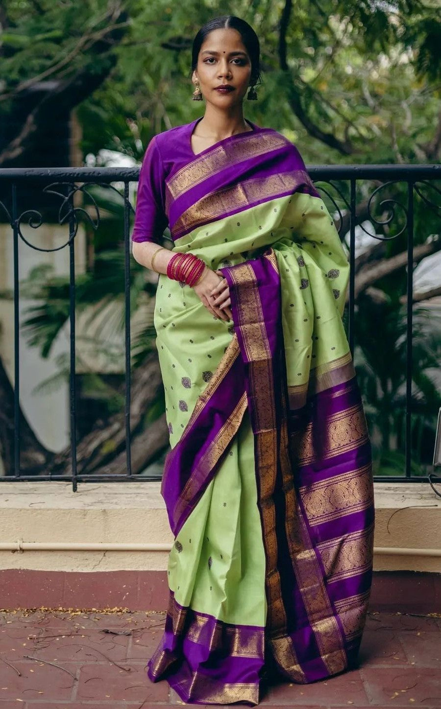 Tempting Pista Soft Silk Saree With Whimsical Blouse Piece