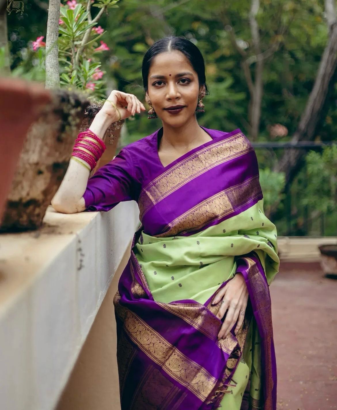 Tempting Pista Soft Silk Saree With Whimsical Blouse Piece