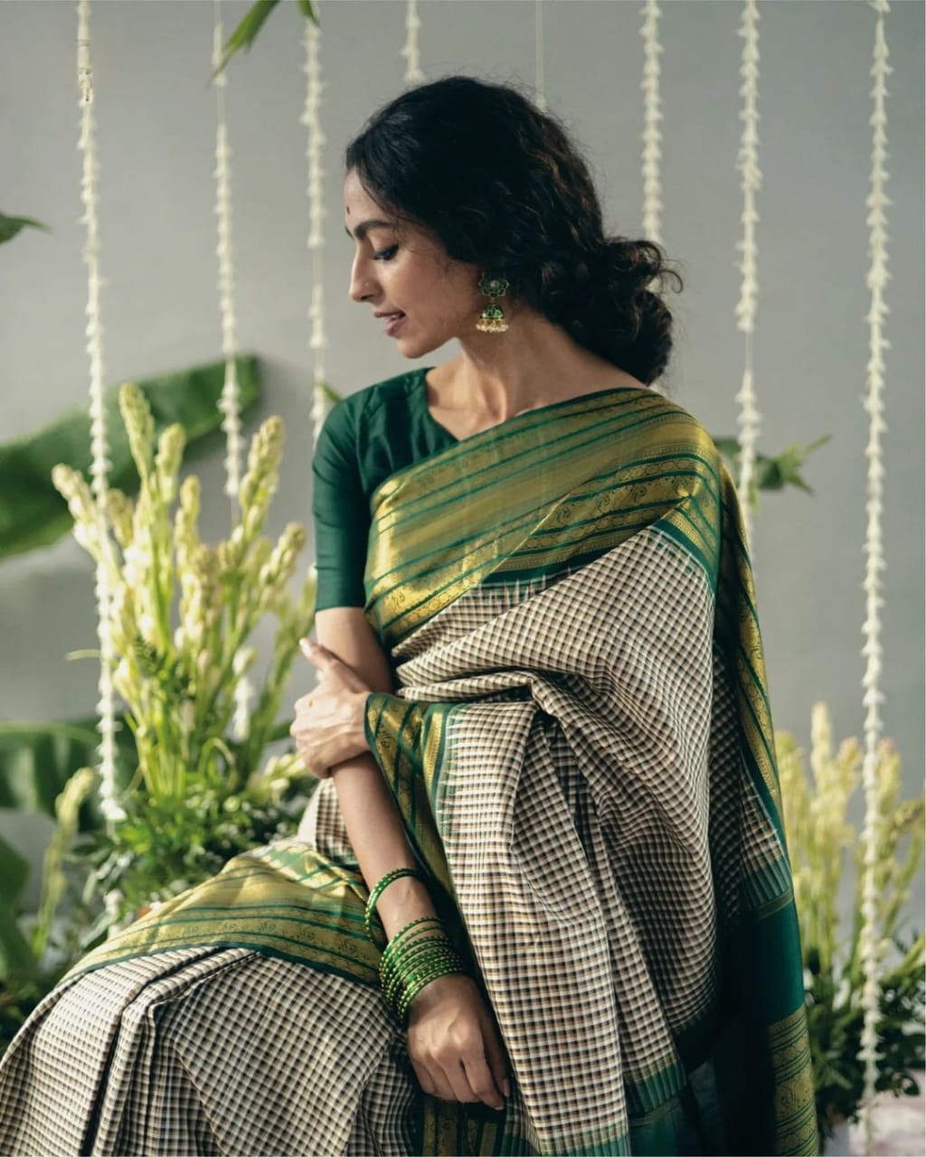 Glamorous Grey Soft Silk Saree With Dulcet Blouse Piece