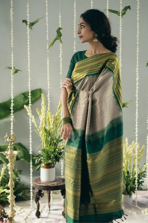 Load image into Gallery viewer, Glamorous Grey Soft Silk Saree With Dulcet Blouse Piece
