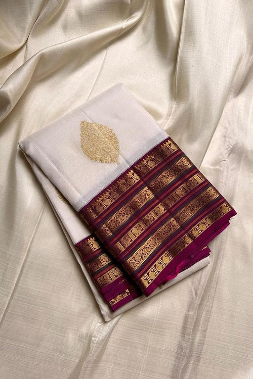 Load image into Gallery viewer, Amazing Off White Soft Silk Saree With Phenomenal Blouse Piece
