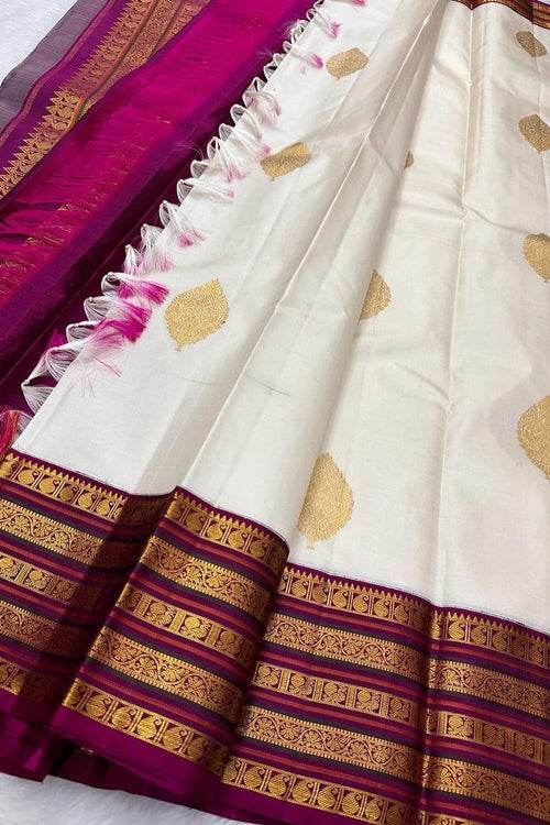 Load image into Gallery viewer, Amazing Off White Soft Silk Saree With Phenomenal Blouse Piece
