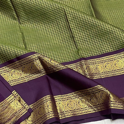 Ideal Green Soft Silk Saree With Woebegone Blouse Piece