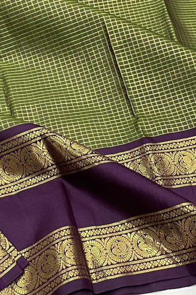 Ideal Green Soft Silk Saree With Woebegone Blouse Piece