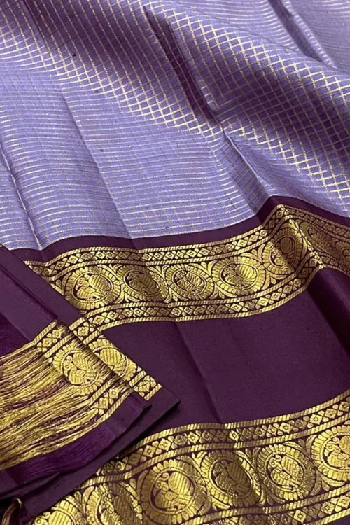 Load image into Gallery viewer, Moiety Lavender Soft Silk Saree With Transcendent  Blouse Piece
