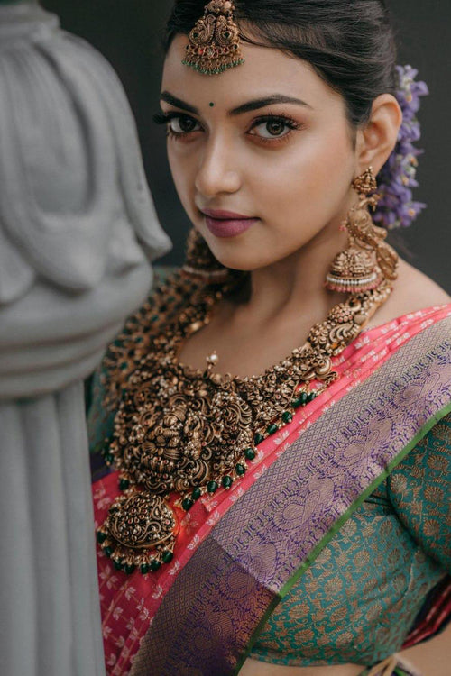 Load image into Gallery viewer, Phenomenal Dark Pink Soft Silk Saree With Intricate Blouse Piece
