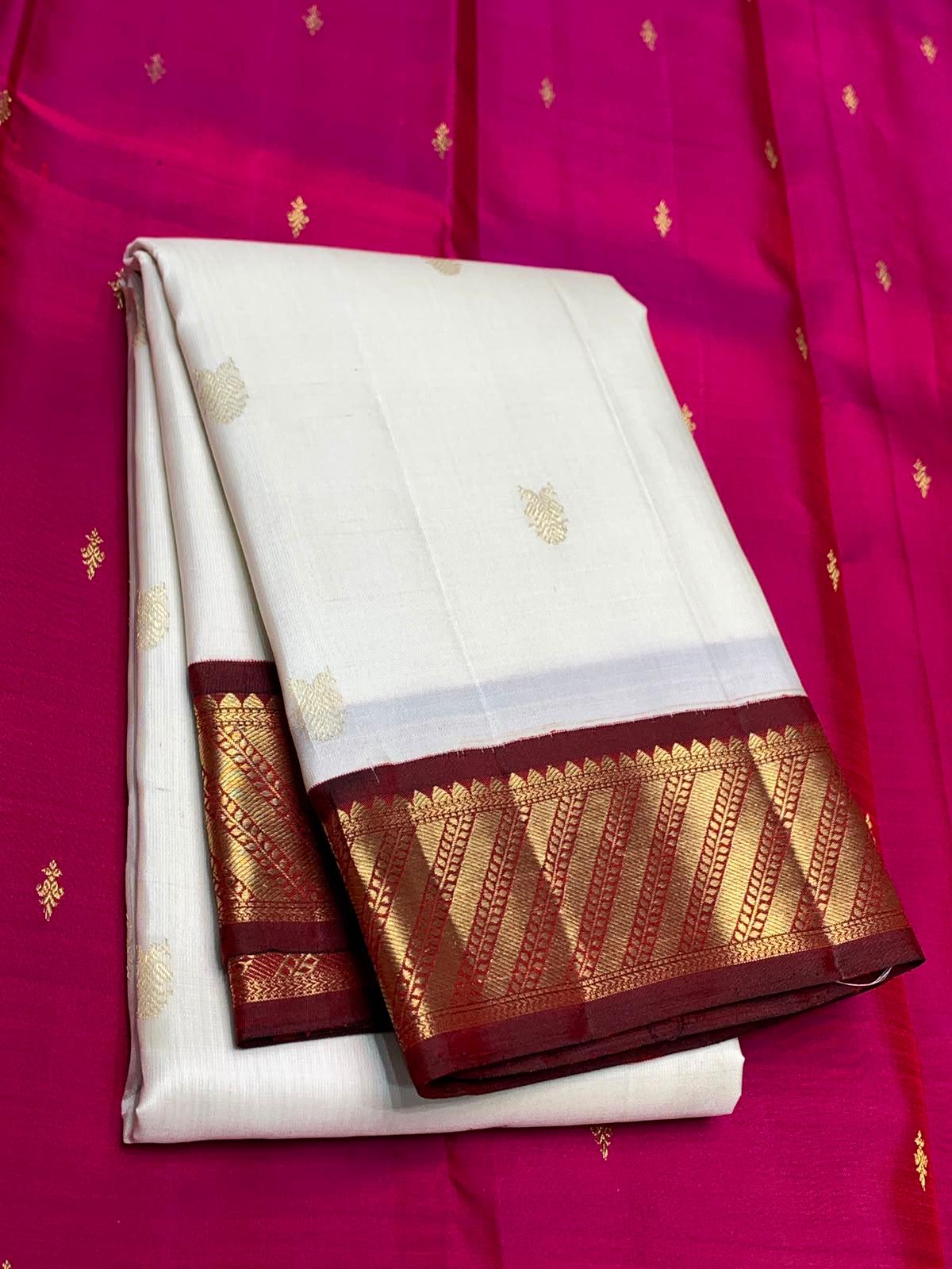 Proficient Beige Pure Banarasi Silk Saree With Surreptitious Blouse Piece