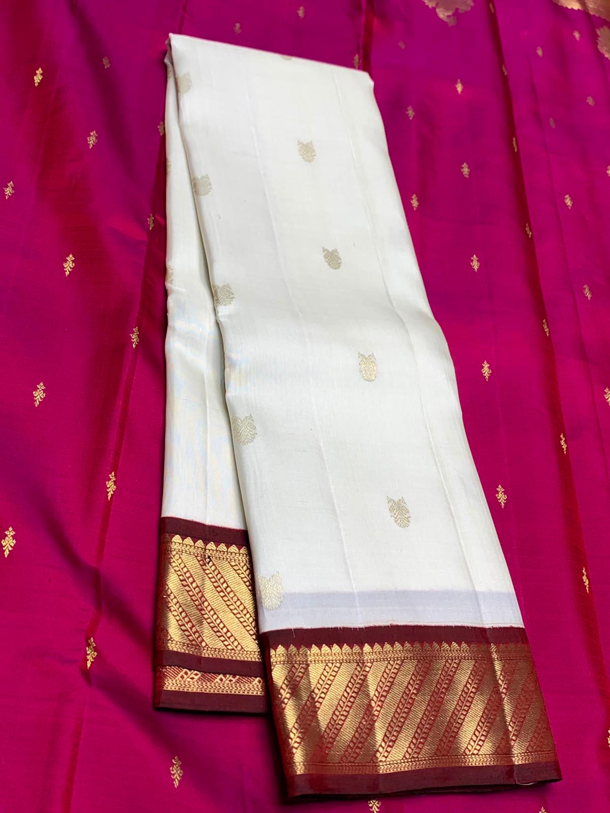 Proficient Beige Pure Banarasi Silk Saree With Surreptitious Blouse Piece
