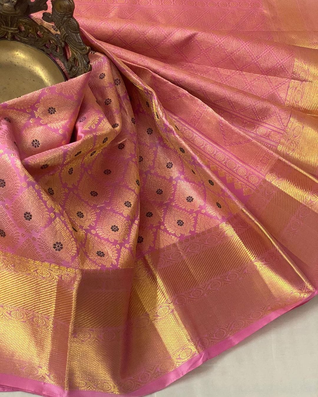 Palimpsest Pink Soft Silk Saree With Susurrous Blouse Piece