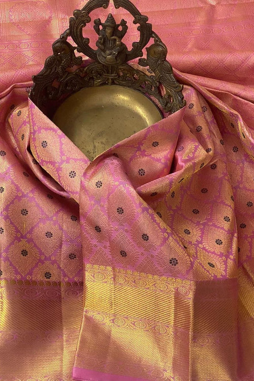 Load image into Gallery viewer, Palimpsest Pink Soft Silk Saree With Susurrous Blouse Piece
