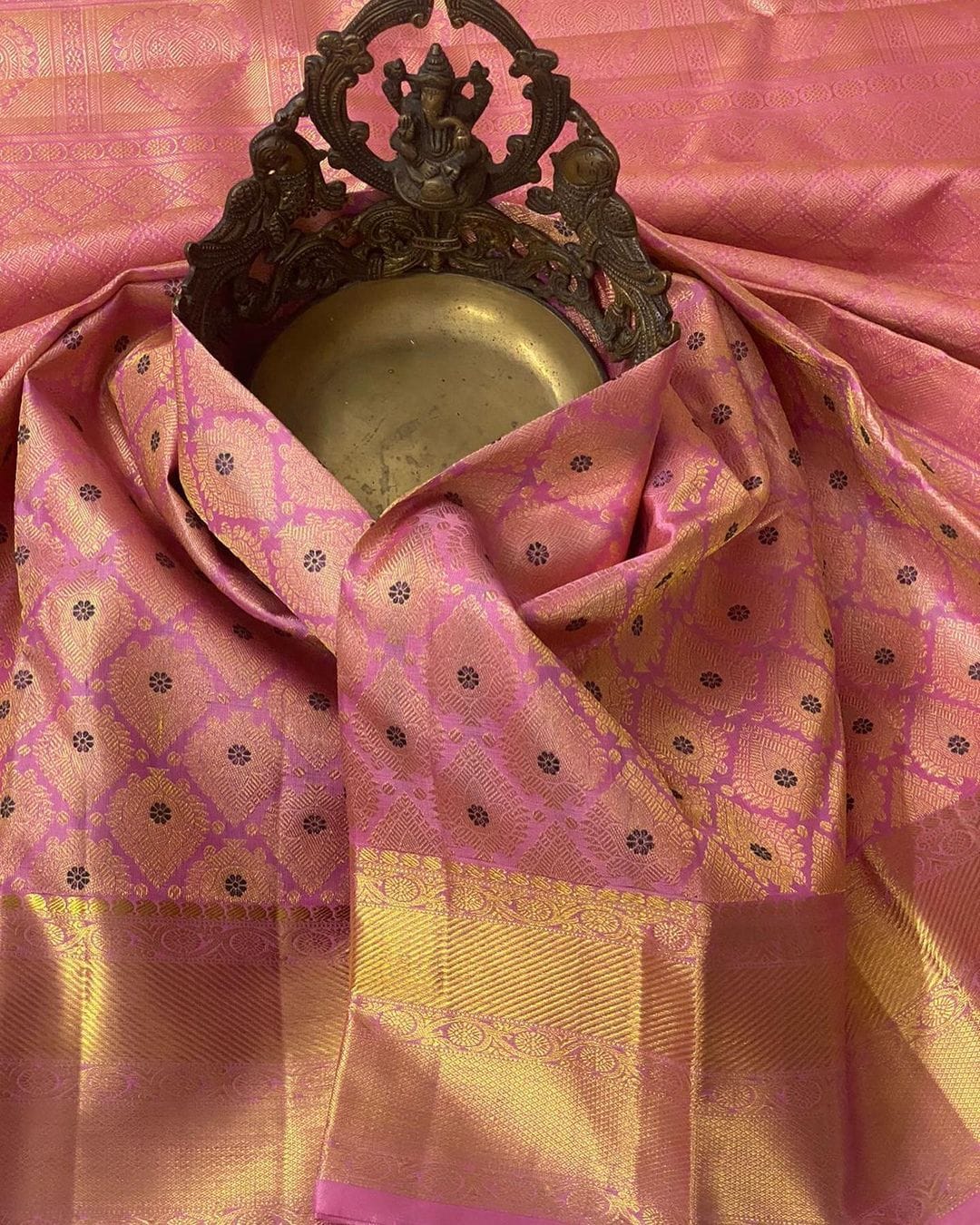 Palimpsest Pink Soft Silk Saree With Susurrous Blouse Piece