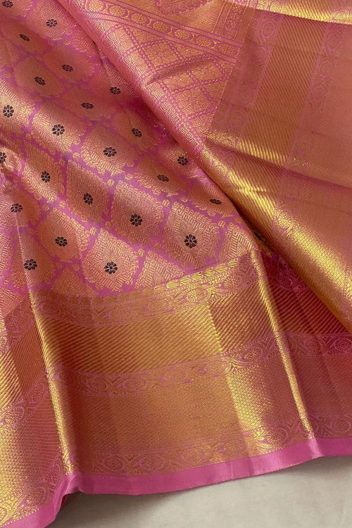 Load image into Gallery viewer, Palimpsest Pink Soft Silk Saree With Susurrous Blouse Piece
