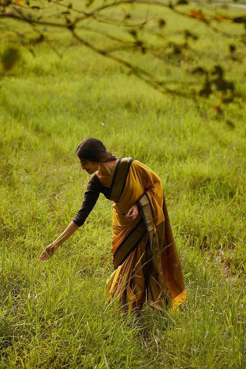 Load image into Gallery viewer, Lovely Yellow Soft Banarasi Silk Saree With Gleaming Blouse Piece
