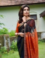 Ravishing Black Soft Silk Saree With Enthralling Blouse Piece