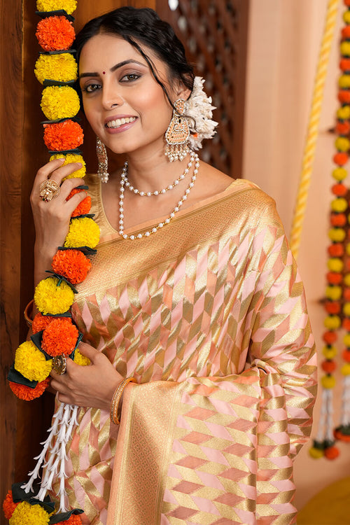 Load image into Gallery viewer, Denouement Beige Organza Silk Saree With Incredible Blouse Piece
