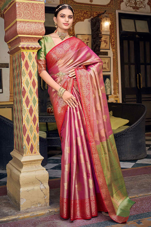 Load image into Gallery viewer, Excellent Green Soft Banarasi Silk Saree With Embrocation Blouse Piece
