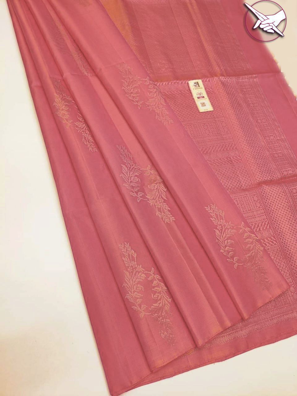 Artistic Baby Pink Soft Silk Saree With Pleasurable Blouse Piece