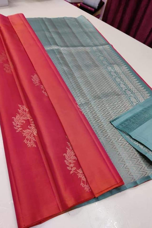 Load image into Gallery viewer, Prettiest Pink Soft Silk Saree With Bucolic Blouse Piece
