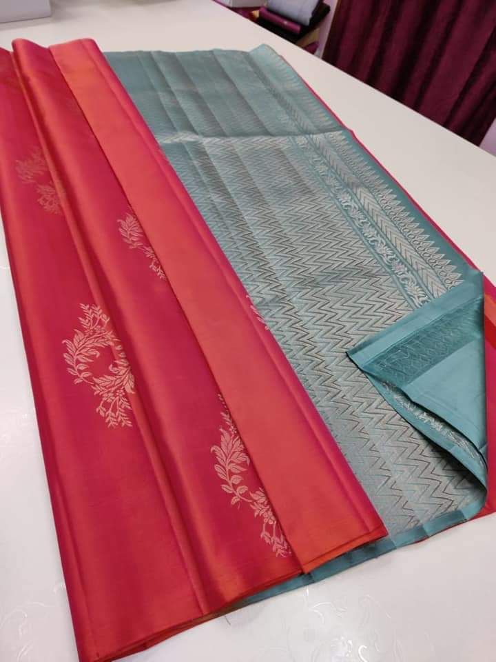 Prettiest Pink Soft Silk Saree With Bucolic Blouse Piece