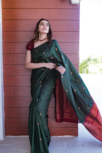 Cotton Green Rama Blouse With Saree Shapewear at Rs 113/piece in