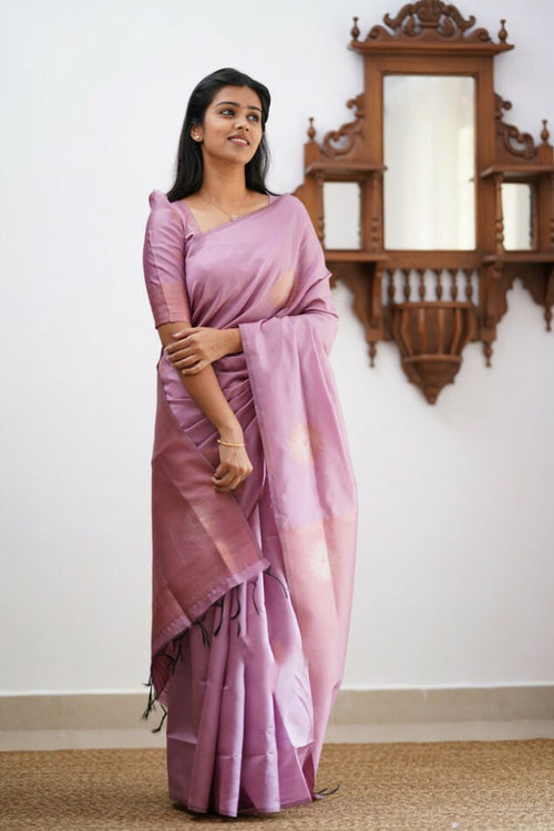 Load image into Gallery viewer, Scintilla Baby Pink Soft Silk Saree With Devastating Blouse Piece
