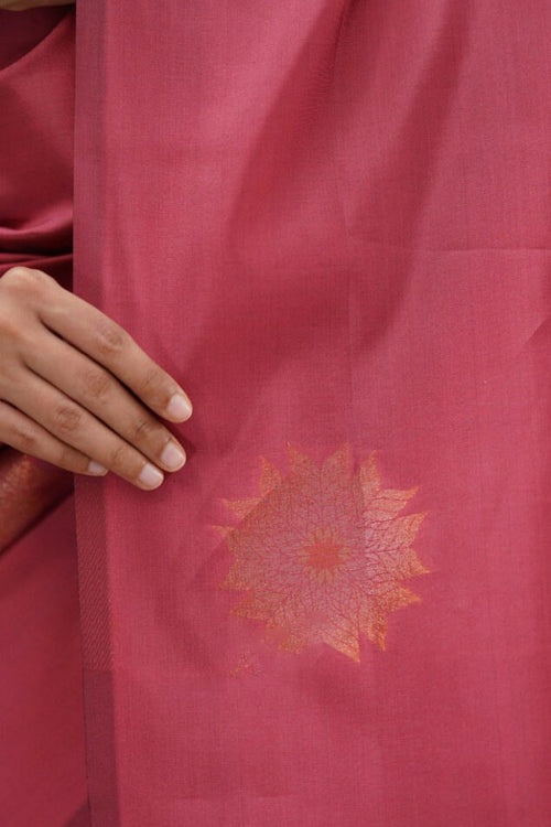 Load image into Gallery viewer, Artistic Pink Soft Silk Saree With Splendiferous  Blouse Piece
