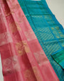 Propinquity Baby Pink Soft Silk Saree With Pleasurable Blouse Piece