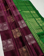 Enticing Maroon Soft Silk Saree With Ideal Blouse Piece