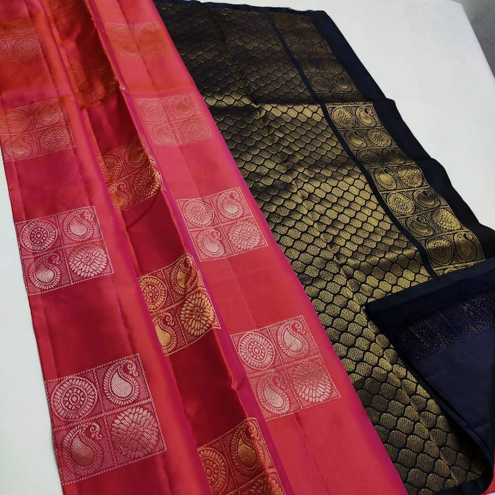 Preferable Pink Soft Silk Saree With Groovy Blouse Piece