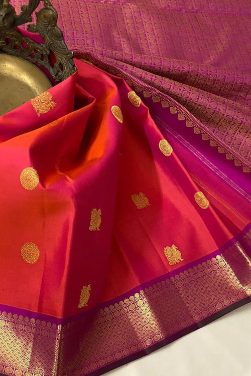 Load image into Gallery viewer, Serendipity Orange Soft Silk Saree With Fantabulous Blouse Piece
