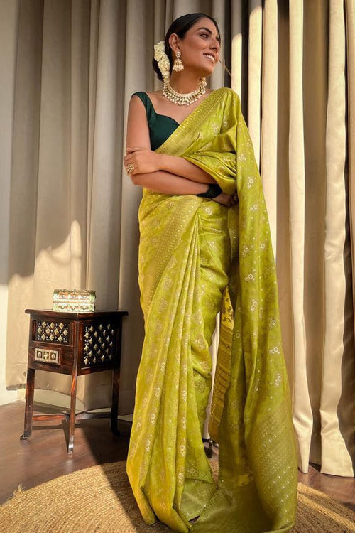 Load image into Gallery viewer, Enchanting Yellow Soft Silk Saree With Fantabulous Blouse Piece
