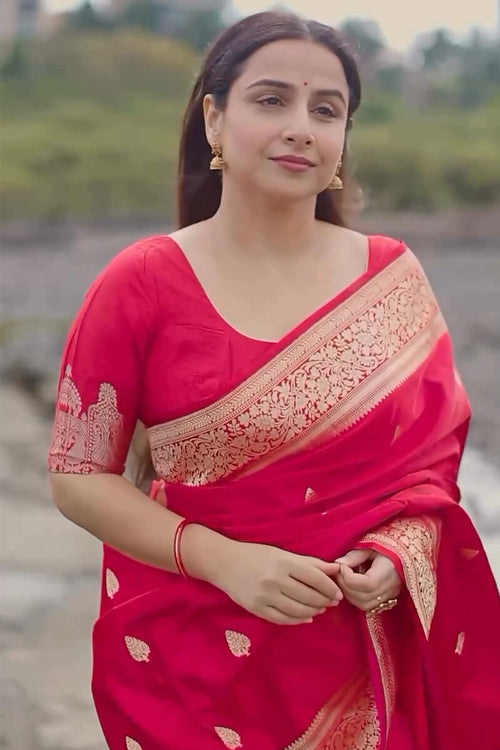 Load image into Gallery viewer, Tempting Dark Pink Soft Silk Saree With Vivacious Blouse Piece
