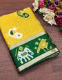 Opulent Mustard Soft Silk Saree With Glorious Blouse Piece