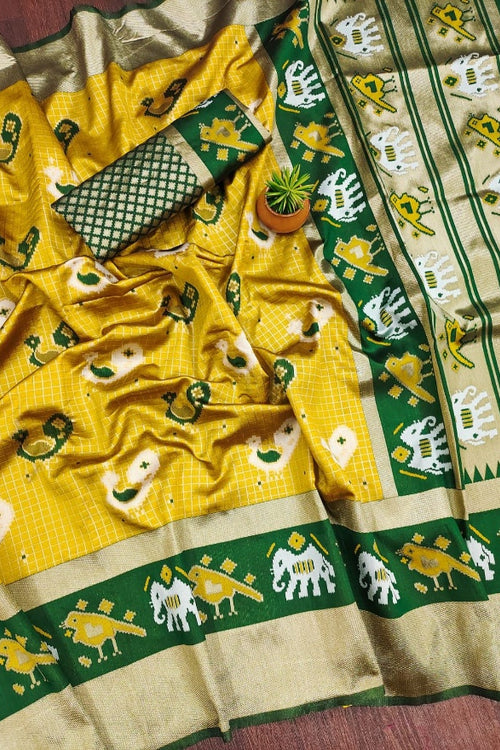 Load image into Gallery viewer, Opulent Mustard Soft Silk Saree With Glorious Blouse Piece
