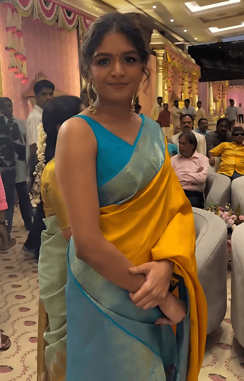 Flameboyant Yellow Soft Silk Saree With Eclat Blouse Piece