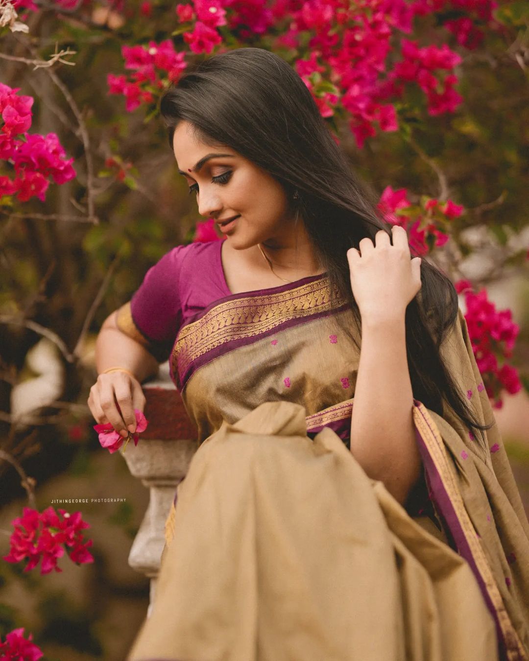 Gorgeous Dark Beige Soft Banarasi Silk Saree With Sensational Blouse Piece