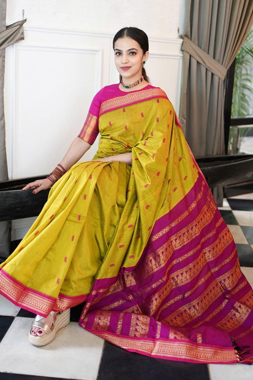 Load image into Gallery viewer, Elegant Mustard Soft Banarasi Silk Saree With Amazing Blouse Piece
