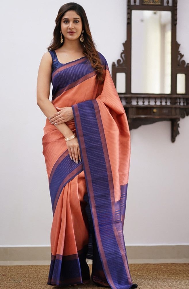 Desirable Pink Soft Silk Saree With Most Stunning Blouse Piece