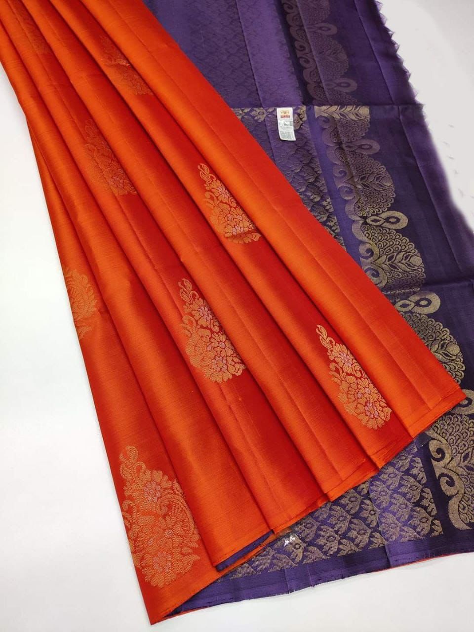 Deserving Orange Soft Silk Saree With Susurrous Blouse Piece