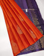 Deserving Orange Soft Silk Saree With Susurrous Blouse Piece