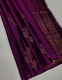 Groovy Purple Soft Silk Saree With Aplomb Blouse Piece