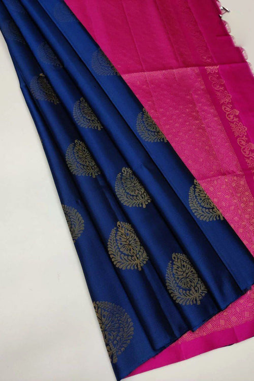 Load image into Gallery viewer, Radiant Royal Blue Soft Silk Saree With Opulent Blouse Piece
