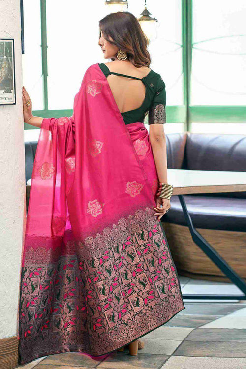 Load image into Gallery viewer, Attractive Dark Pink Soft Silk Saree With Wonderful Blouse Piece
