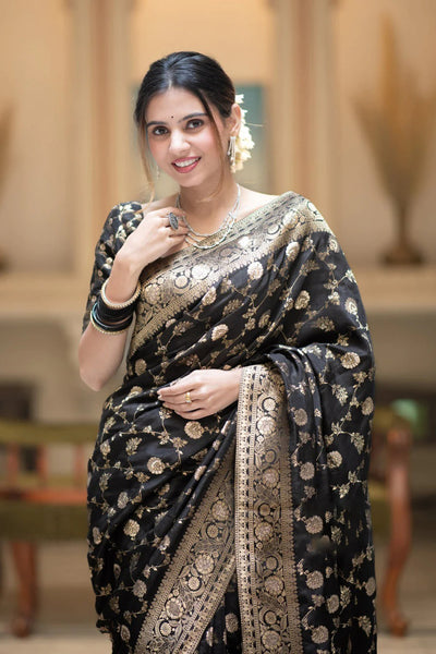Red Soft Silk Saree With Stitched Blouse main image 0
