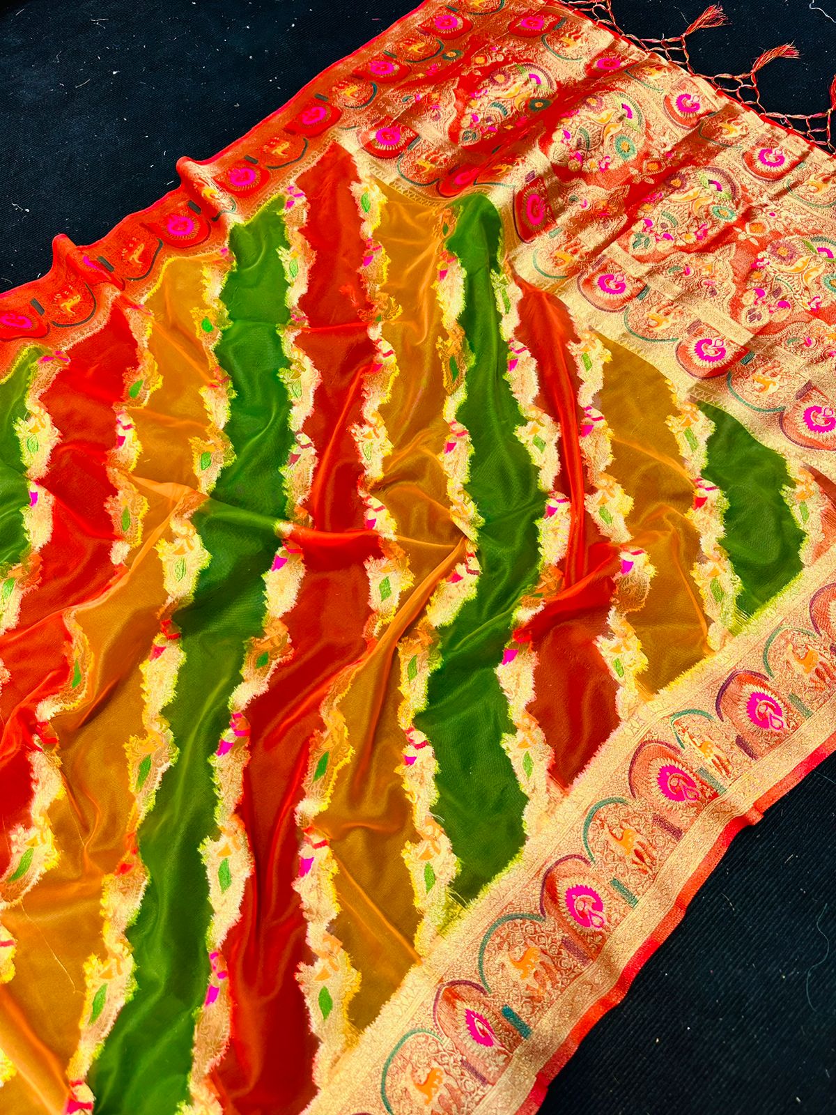 Jazzy Multicolor Organza Silk Saree With Appealing Blouse Piece