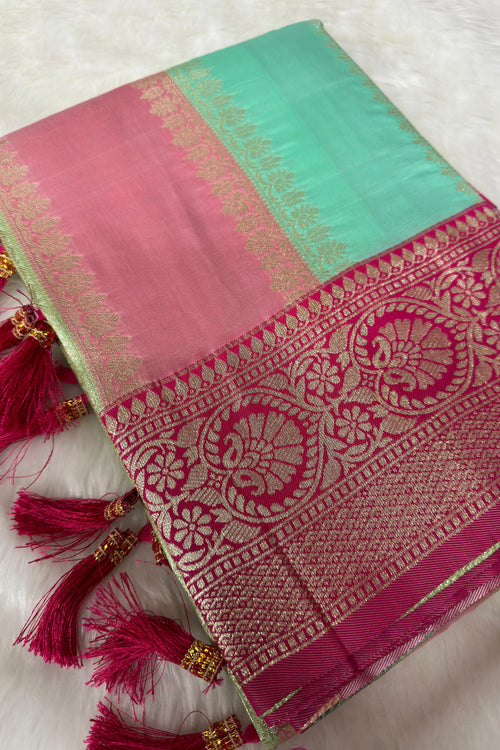 Load image into Gallery viewer, Fantabulous Multicolor Soft Banarasi Silk Saree With Sumptuous Blouse Piece
