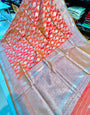 Energetic Pink Soft Banarasi Silk Saree With Refreshing Blouse